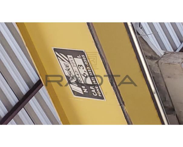 Foto de Uma ponte rolante móvel 6,3 ton, com 6 m,