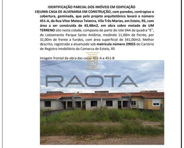 Foto de 18 casas em Esteio com 43,48m2 cada construidas