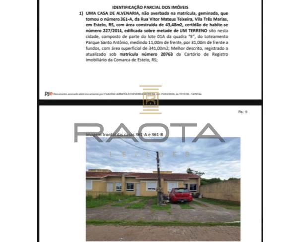 Foto de 18 casas em Esteio com 43,48m2 cada construidas